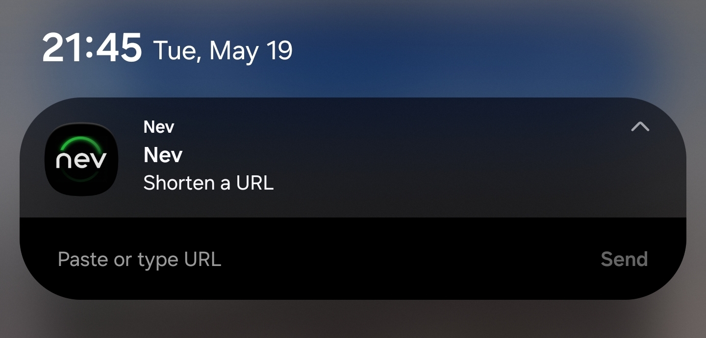 Notification type URL